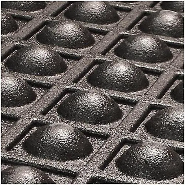 Alt view image 6 of 14 - Genuine Joe Anti Fatigue Mat Rubber Beveled Edge 3'x5' Black 70373