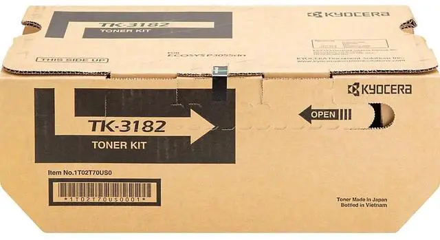 Alt view image 5 of 13 - Kyocera TK-3182, TK3182 Black Toner Cartridge 1T02T70US0