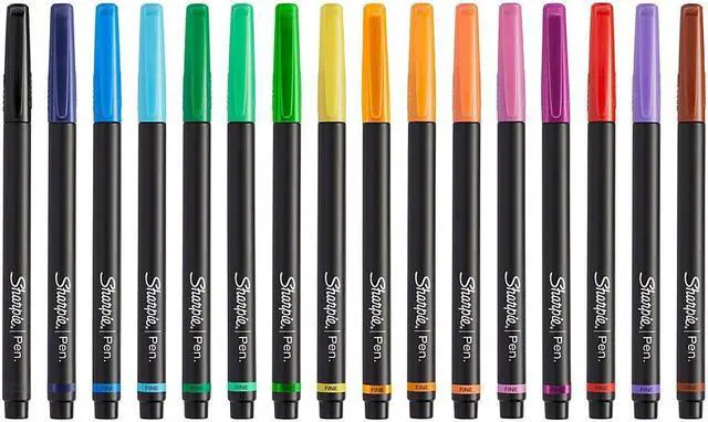 Alt view image 14 of 17 - Sanford 1983967 Sharpie Art Pens, Fine Point, Assorted Colors, 24 Count