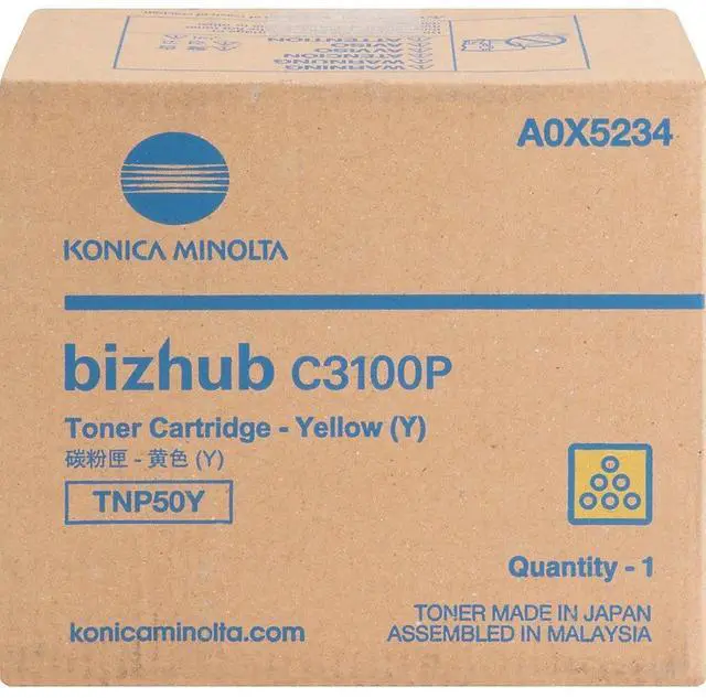Alt view image 2 of 8 - KONICA MINOLTA OEM Toner Cartridge, YELLOW, yield 6,000 A0X5234