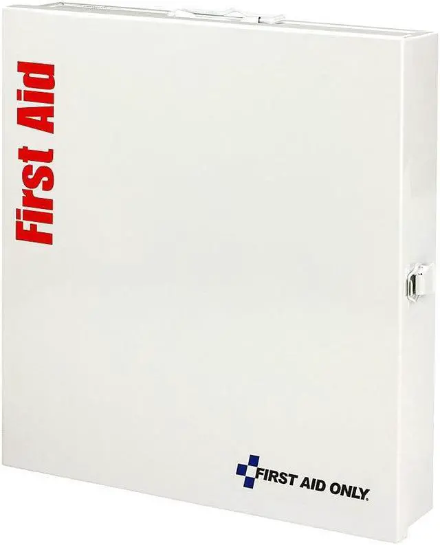 Alt view image 7 of 14 - First Aid Only FAO746000 First Aid Kit Cabinet, White - 50 Persons