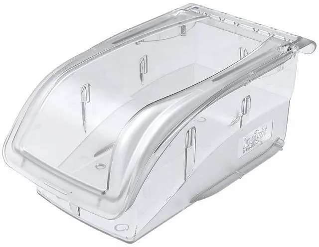 Alt view image 2 of 4 - AKRO-MILS 305B1 Clear Hang and Stack Bin, 10-7/8"L x 5-1/2"W x 5-1/4"H