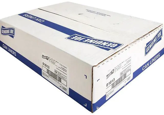 Alt view image 5 of 10 - Genuine Joe Trash Can Liners 31-33 Gallon .6Mil 33"x39" 250/CT CL 01013