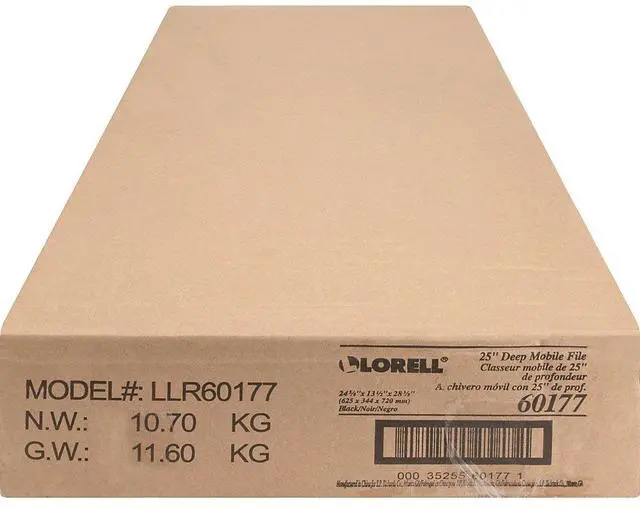Alt view image 4 of 11 - Lorell Standard Mobile File Locking 13-1/2"x24-3/4"x28-1/4" BK 60177