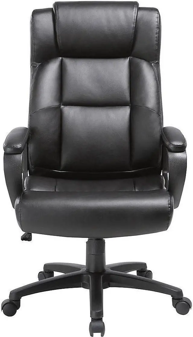 Alt view image 2 of 5 - Lorell LLR41844 Soho High-Back Leather Executive Chair, Black