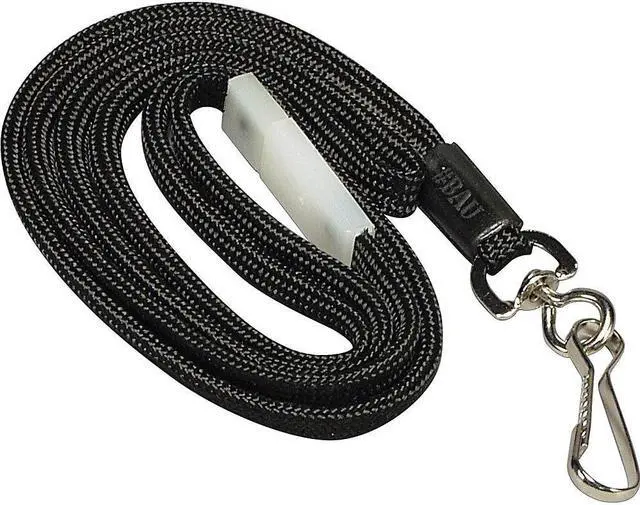 Alt view image 11 of 20 - Baumgartens Breakaway Lanyard w/ Hook 36" Black 65509