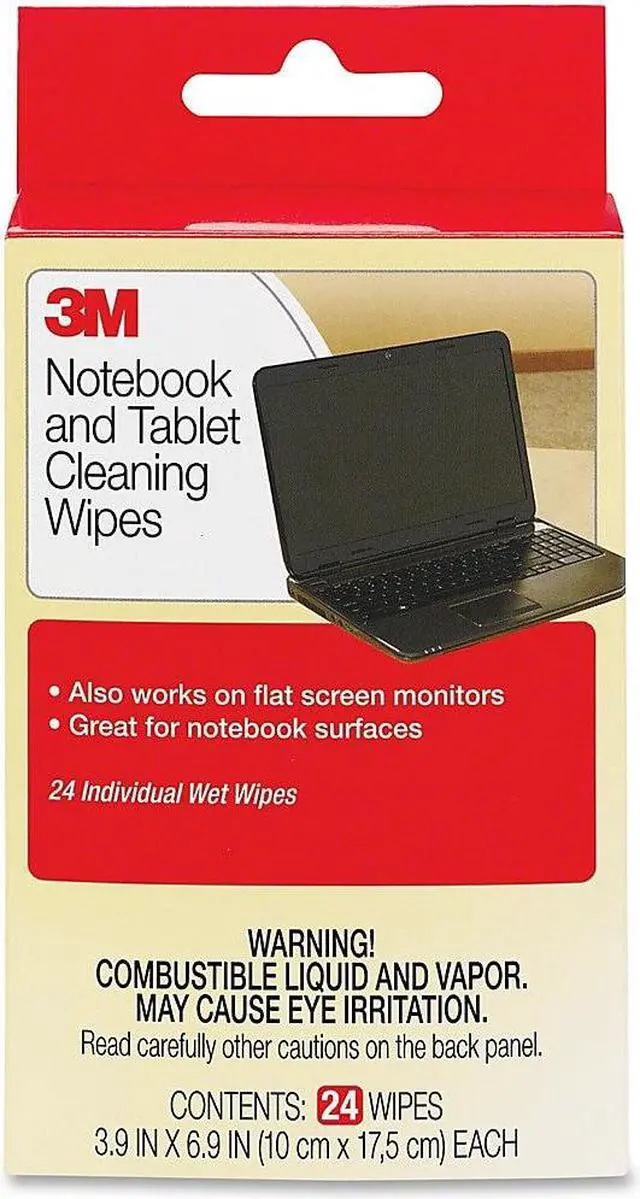 Alt view image 14 of 20 - 3M Notebook Screen Cleaning Wipes - 6 PK/BX