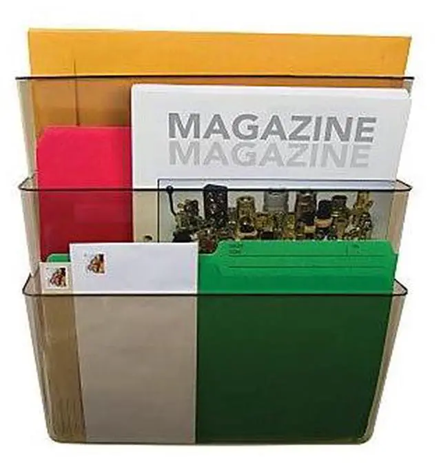 Alt view image 3 of 10 - Storex 70260U01C Stacking Wall Pocket Set