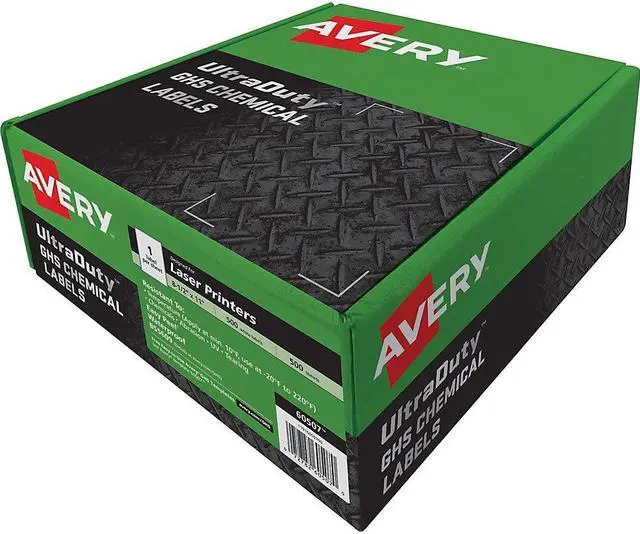 Alt view image 6 of 17 - Avery Dennison - 7278260507 - Full-Sheet UltraDuty GHS Chemical Labels, Laser, 8 1/2 x 11, White, 500/Box