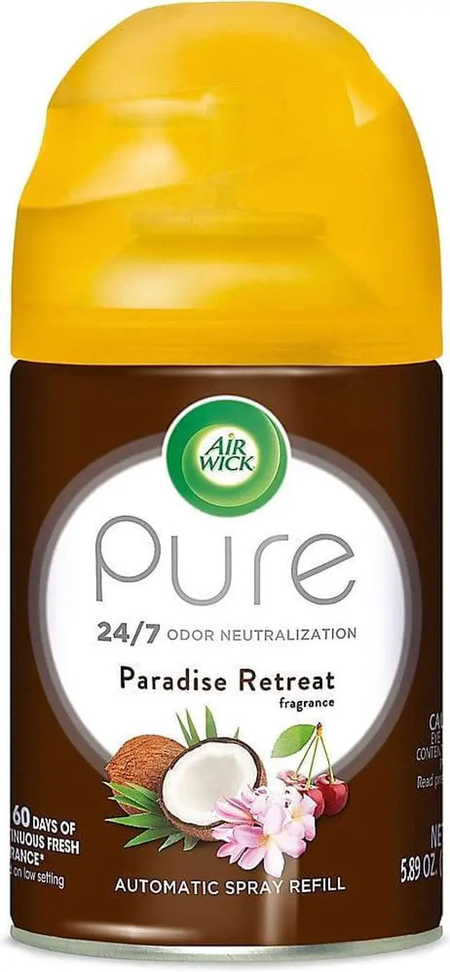 Alt view image 2 of 14 - Air Wick Freshmatic Life Scents Ultra Refill Paradise Retreat 6.17 oz Aerosol 91099EA