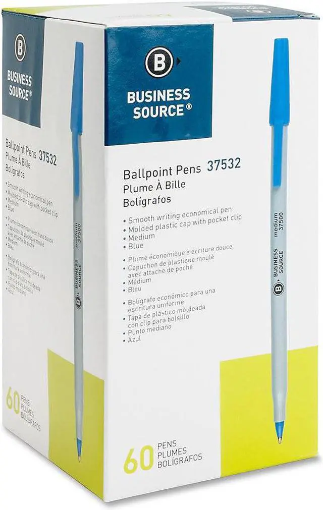 Alt view image 8 of 12 - Business Source Bulk Pack Ballpoint Stick Pens