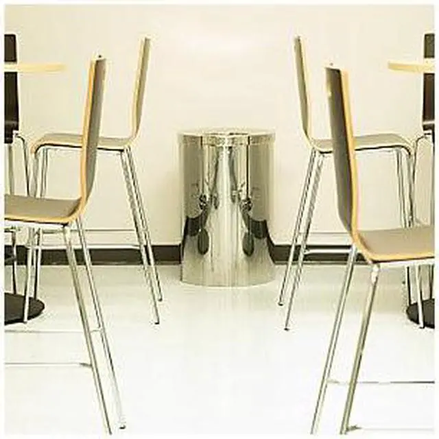 Alt view image 3 of 11 - Genuine Joe Wast Receptacle Open-Mouth 30 Gal. Stainless Steel 58895