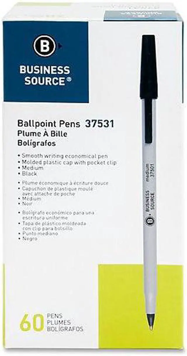 Alt view image 6 of 13 - Business Source Bulk Pack Ballpoint Stick Pens