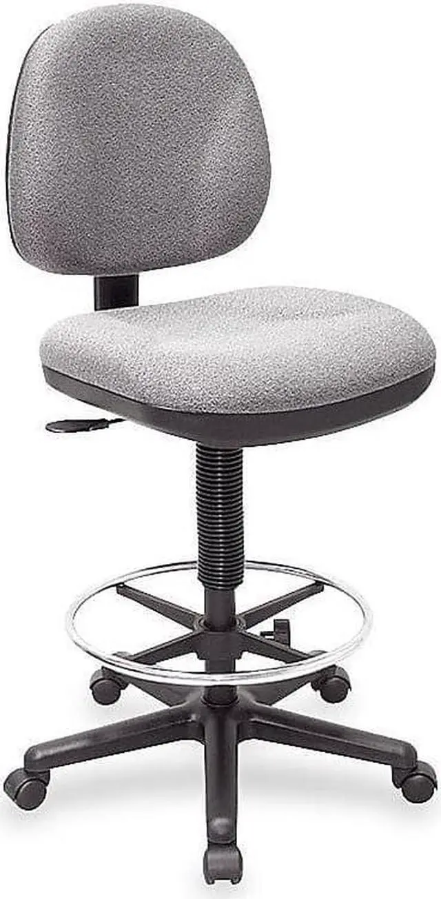 Alt view image 3 of 7 - Lorell Adjustable Multi Task Stool 24"x24"x40-1/2"x50-1/2" Gray 80009