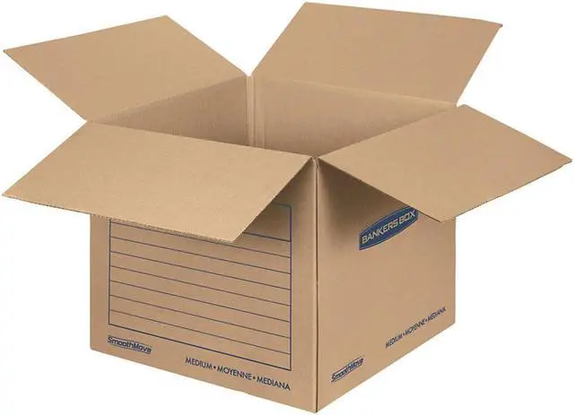 Alt view image 8 of 17 - Bankers Box SmoothMove Classic Moving Boxes 8-SM: 15l x 12w x 10h 4-MED: 18l x