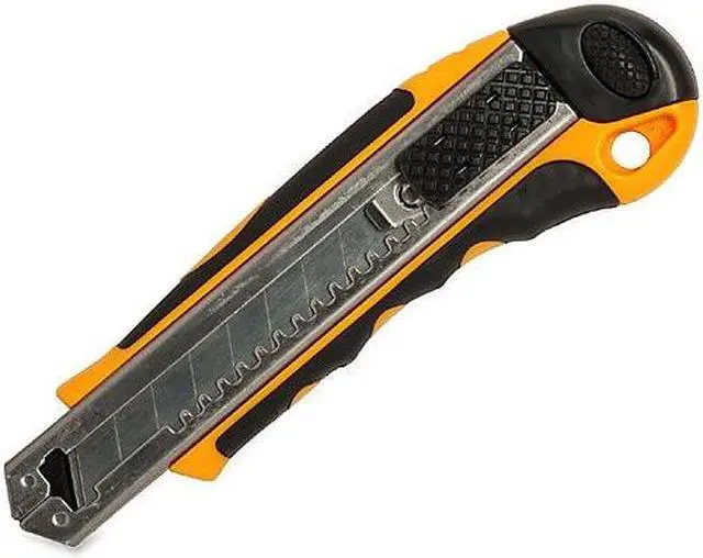 Alt view image 6 of 7 - Sparco Automatic Utility Knife w/4 Blades Yellow/Black 15850
