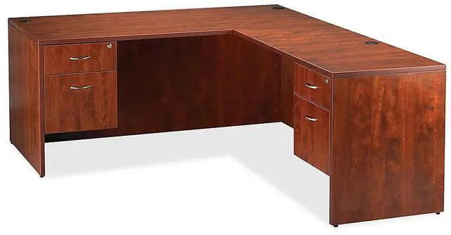 Alt view image 8 of 18 - Lorell Pedestal Box/File Hanging 16"x22"x28-1/4" Cherry 69432