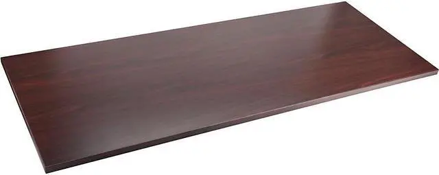 Alt view image 9 of 16 - Lorell Adjustable Height Tabletop 24"x60"x1" Mahogany 59605