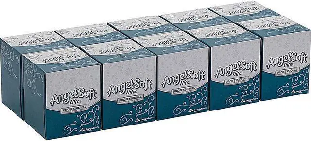 Alt view image 5 of 8 - White Facial Tissue,  10 Pack, 96 Sheets/ Pack  GEORGIA-PACIFIC 4636014