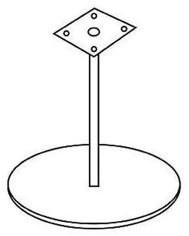 Alt view image 8 of 17 - Lorell  Table Base 87241