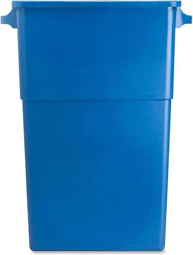 Alt view image 14 of 19 - Genuine Joe Recycling Container 23 Gallon 22-1/2"x11"x30" Blue 57258