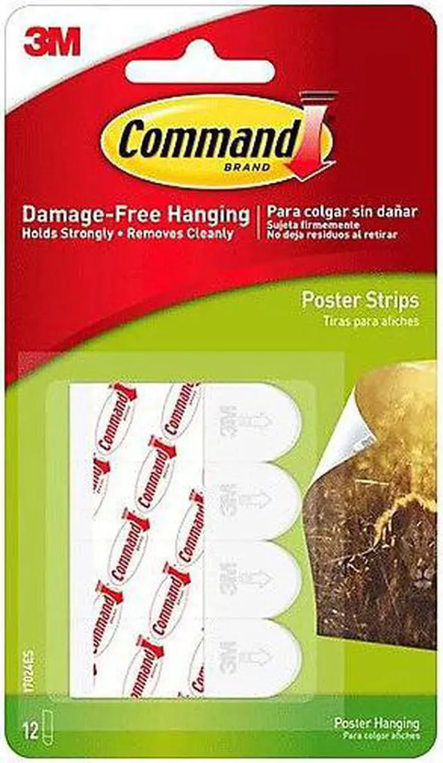 Alt view image 6 of 9 - Poster Strips White 12/Pack