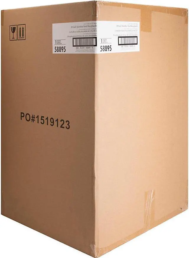 Alt view image 5 of 11 - Genuine Joe Wast Receptacle Open-Mouth 30 Gal. Stainless Steel 58895