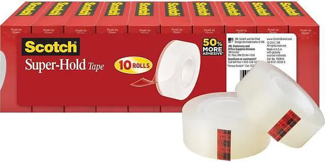 Alt view image 3 of 16 - 3M Tape Extra Adhesive 3/4"x1000" 10 Rolls/PK Clear 700K10