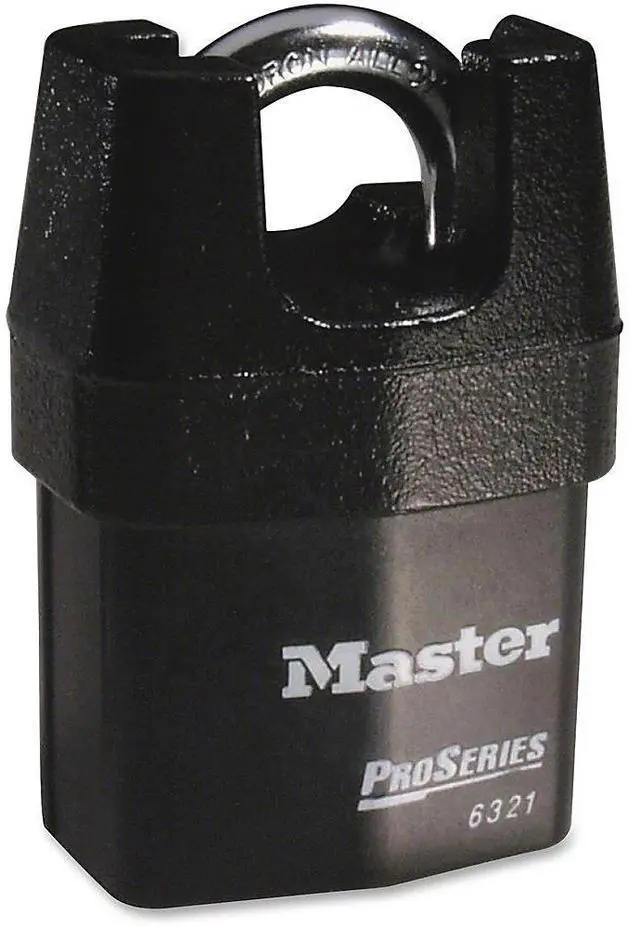 Alt view image 5 of 8 - Master Lock, LLC Rekeyable Padlock Pro Series High Security 2.125"Wide BK 6321