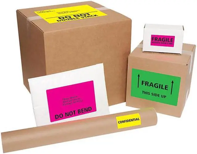 Alt view image 4 of 13 - Avery Neon Shipping Label Laser 2 x 4 Neon Assorted 1000/Box 5964