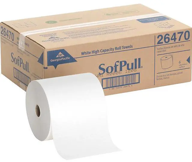 Alt view image 3 of 13 - Georgia Pacific Professional Hardwound Roll Paper Towel Nonperforated 7.87 x 1000ft White 6 Rolls/Carton 26470