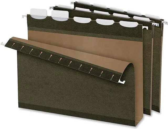 Alt view image 2 of 12 - Pendaflex Ready-Tab 42701 Ready-Tab Lift Tab, 2 in. Capacity Hanging File Folders, Letter, Green, 20-Box