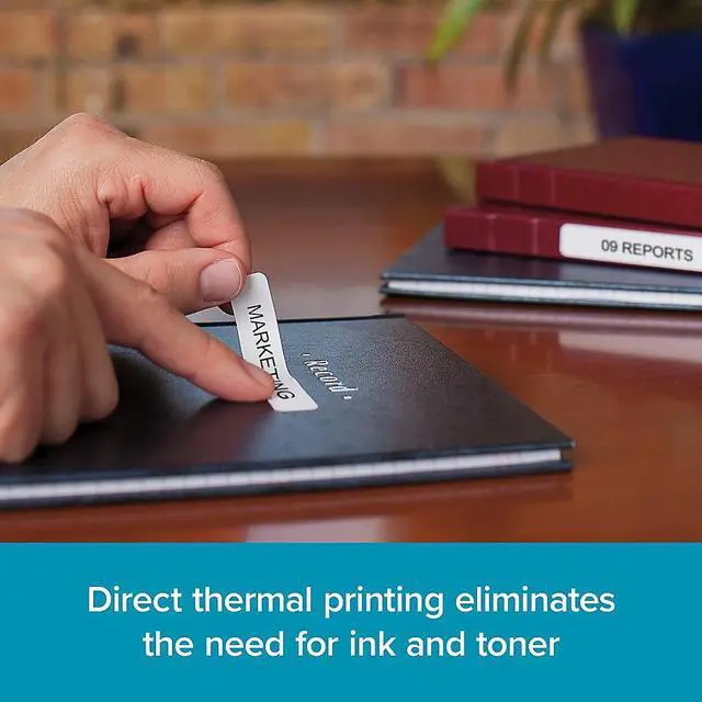 Alt view image 2 of 10 - DYMO 2050812 LW 1-Up File Folder Labels Self-Adhesive White 6 Rolls of 130