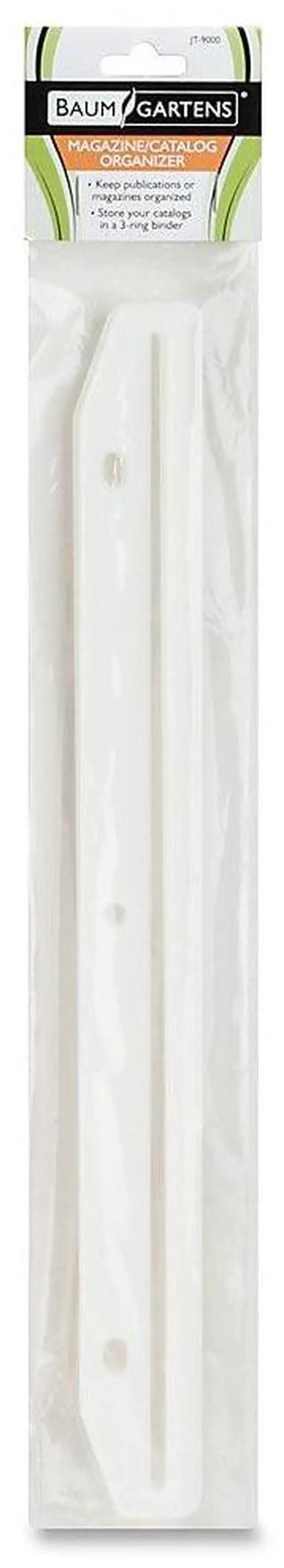 Alt view image 11 of 14 - Baumgartens Catalog/Magazine Organizer Strips 3 Ring 11-5/8"L 12/PK CL JT9000