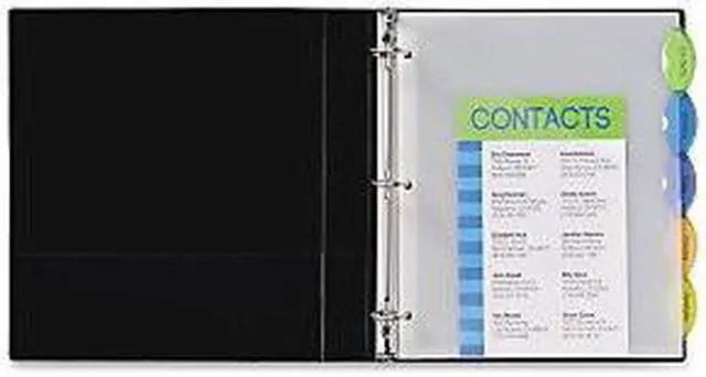 Alt view image 8 of 17 - Avery Style Edge Insertable Dividers with Pocket Multicolor 5-Tab 11 1/4 x 9 1/4