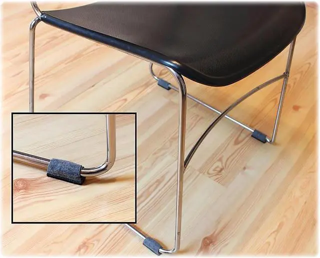 Alt view image 11 of 18 - Wrap-Around Floorsaver, f/Most Stack Chairs, 16PC, Gray