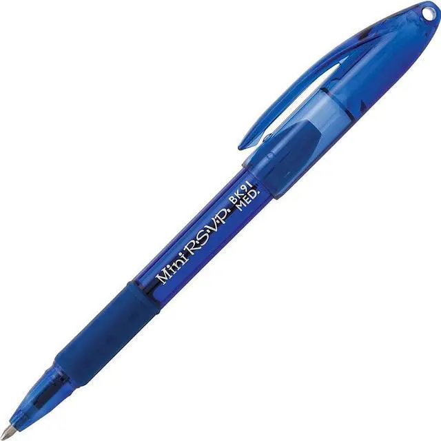 Alt view image 7 of 12 - Pentel Mini Ballpoint Pen Medium Rubber Grip Nonrefillable 8/PK Ast BK91MNBP8M