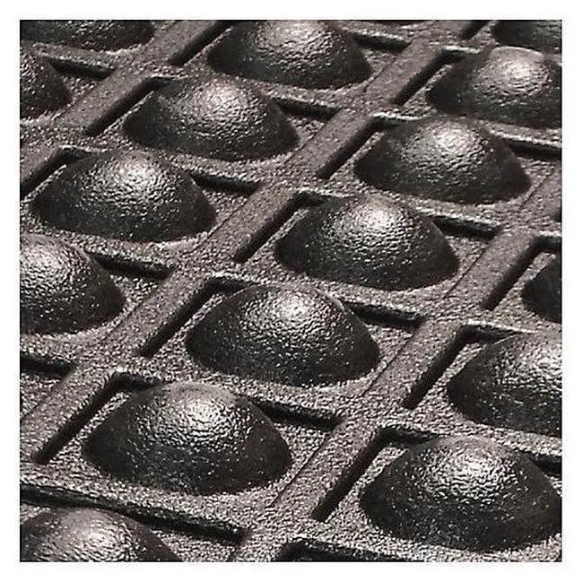 Alt view image 8 of 15 - Genuine Joe Anti Fatigue Mat Rubber Beveled Edge 2'x3' Black 02146