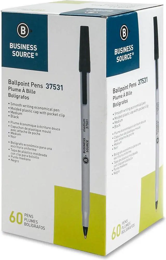 Alt view image 3 of 13 - Business Source Bulk Pack Ballpoint Stick Pens