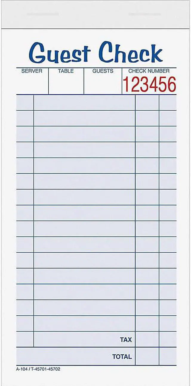 Alt view image 6 of 9 - Tops Guest Check Book