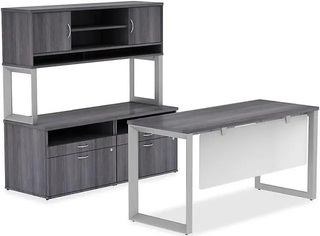 Alt view image 7 of 10 - Lorell Modesty/Privacy Panel f/71-5/8"W Desks 59"x15-3/4" CL 16221