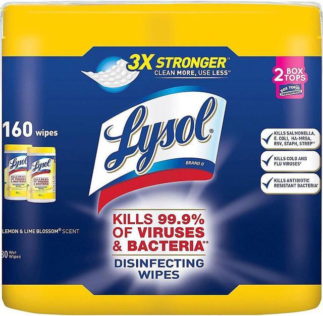 LYSOL® Disinfecting Wipes - Lemon & Lime Blossom (Canister)