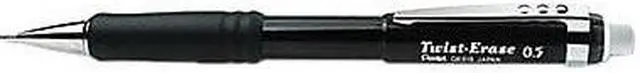 Alt view image 4 of 13 - Pentel Twist-Erase III Mechanical Pencil 0.5 mm Black Barrel QE515A