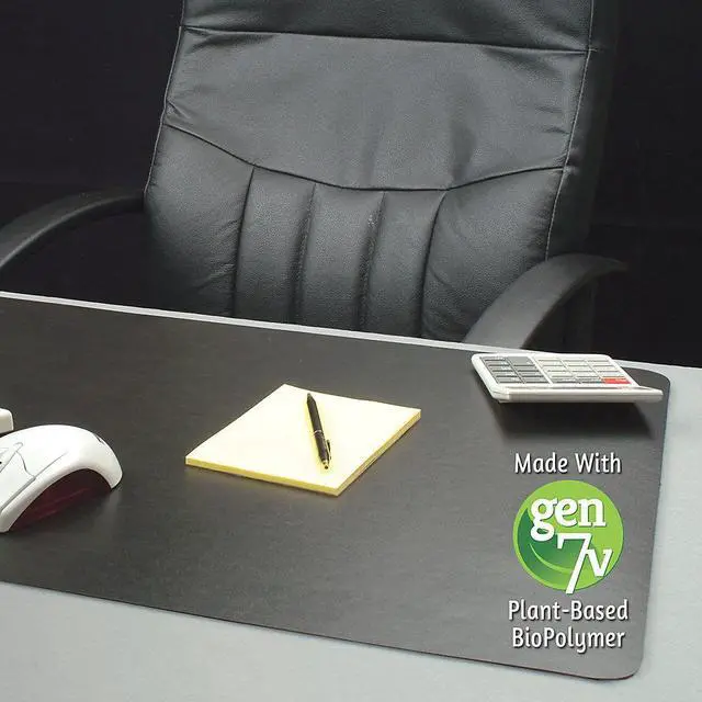 Alt view image 5 of 6 - Lorell Deskpad Nat Origins 20"x36" Black 39654