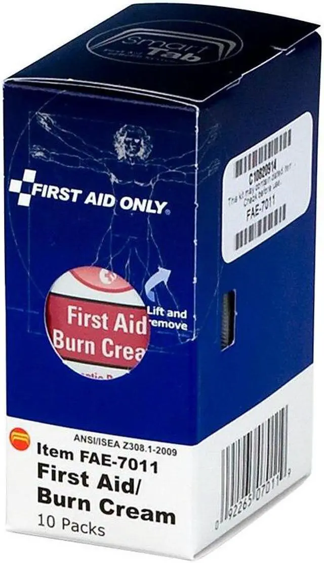 Alt view image 13 of 19 - First Aid Only Inc First Aid Burn Cream 10/PK White FAE7011