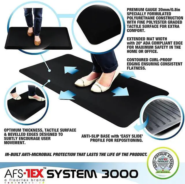 Alt view image 11 of 20 - System 3000 20" x 39" Black