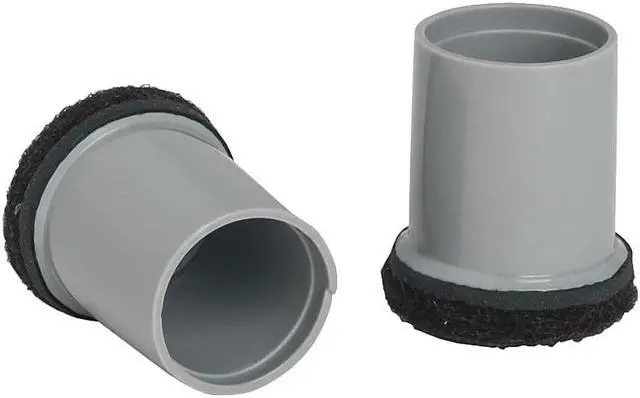 Alt view image 9 of 18 - Lorell Replacement Chair Tip w/Felt 3/4 16/Bag Gray 49323