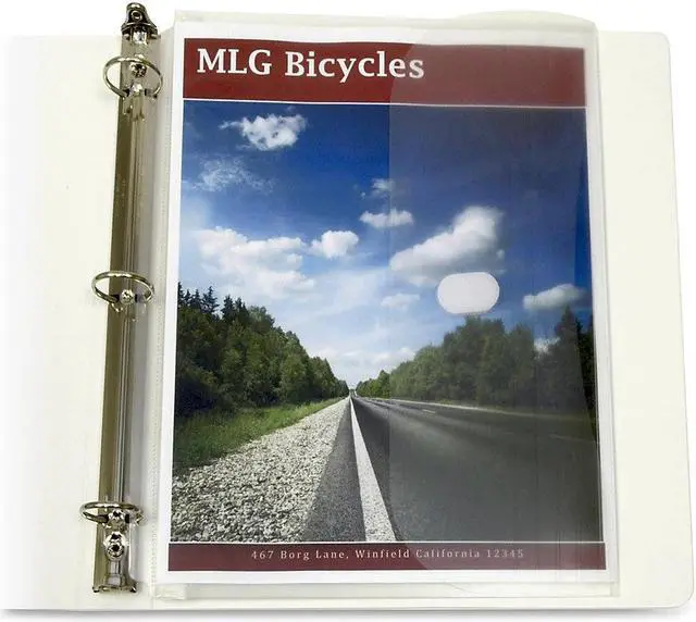 Alt view image 6 of 20 - C-Line Poly Binder Pockets, 11 1/2 X 9 1/4, Clear, 5/Pack 57537