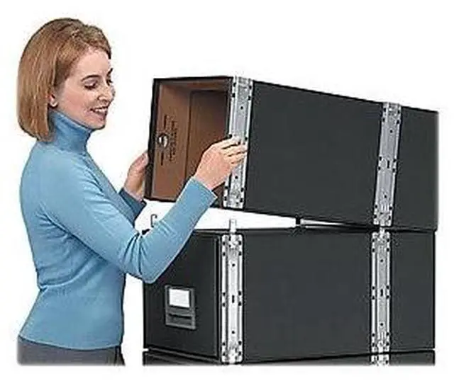 Alt view image 3 of 6 - Bankers Box® Staxonsteel® Storage Drawers, Letter, 24"D x 12"W x 10½"H, 60% Recycled, Black, Pack Of 6