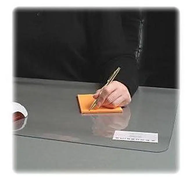 Alt view image 4 of 12 - Lorell Desk Pad Rectangular Non-glare 36"x20" Clear 39650